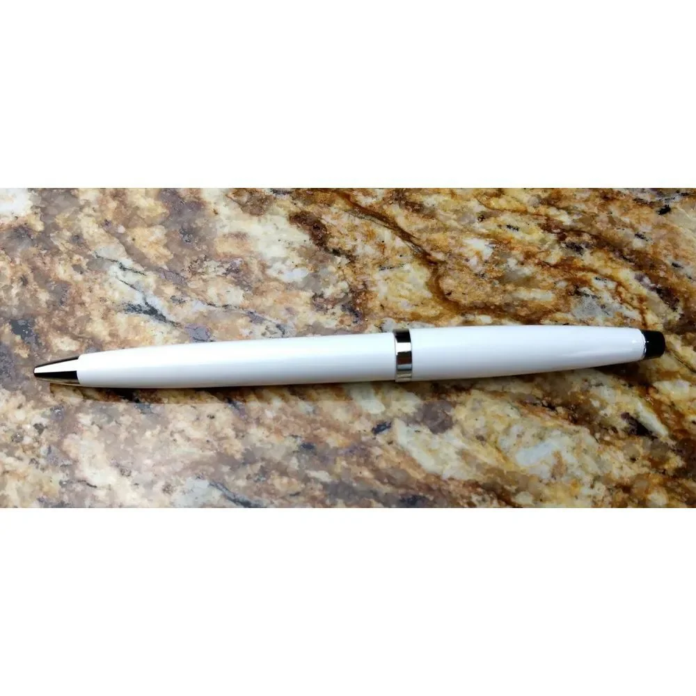 CROSS Solo White & Chrome Twist Ballpoint Pen Hallmark‎ FOR MY FRIEND RED HEART